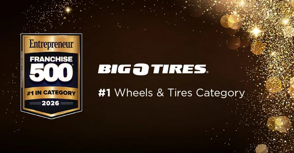 Big O Tires Named #1 in Wheels and Tire Category for Fourth Consecutive Year in Entrepreneur Magazine’s 2026 Franchise 500® Ranking