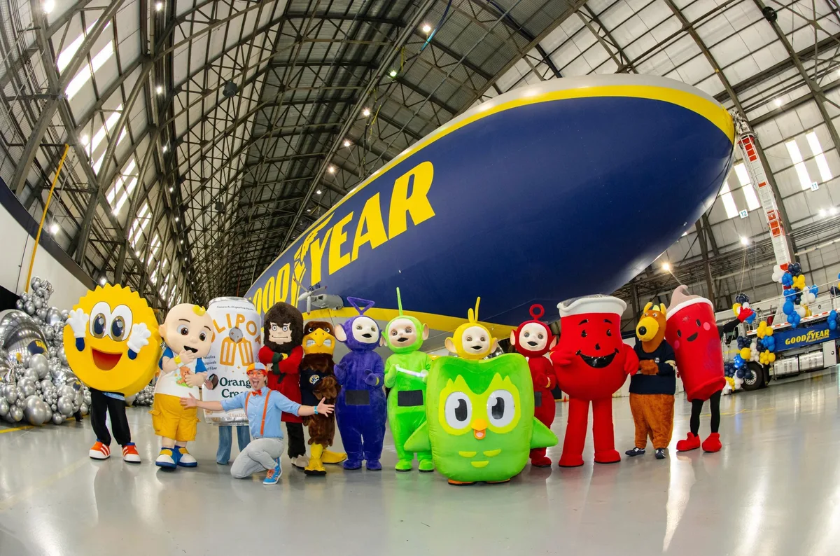 Goodyear Blimp Hosts the Party of the Century