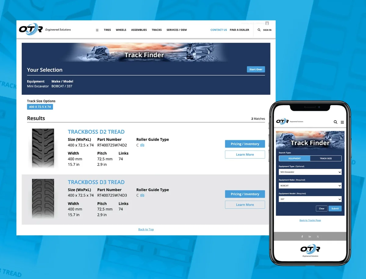OTR Enhances Customer Experience with Online Track Finder