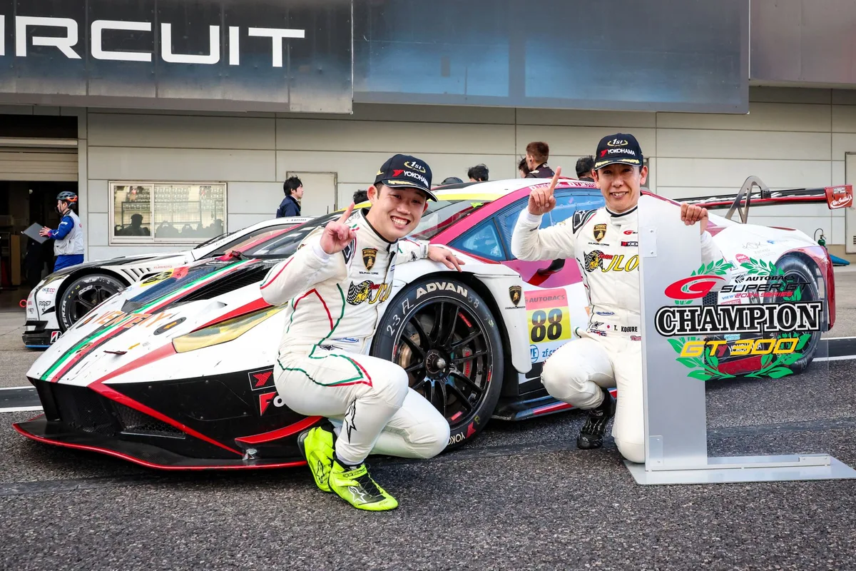 Car Running on YOKOHAMA’s Global Flagship ADVAN Brand Tires Captures 2024 SUPER GT GT300 Class Series Championship