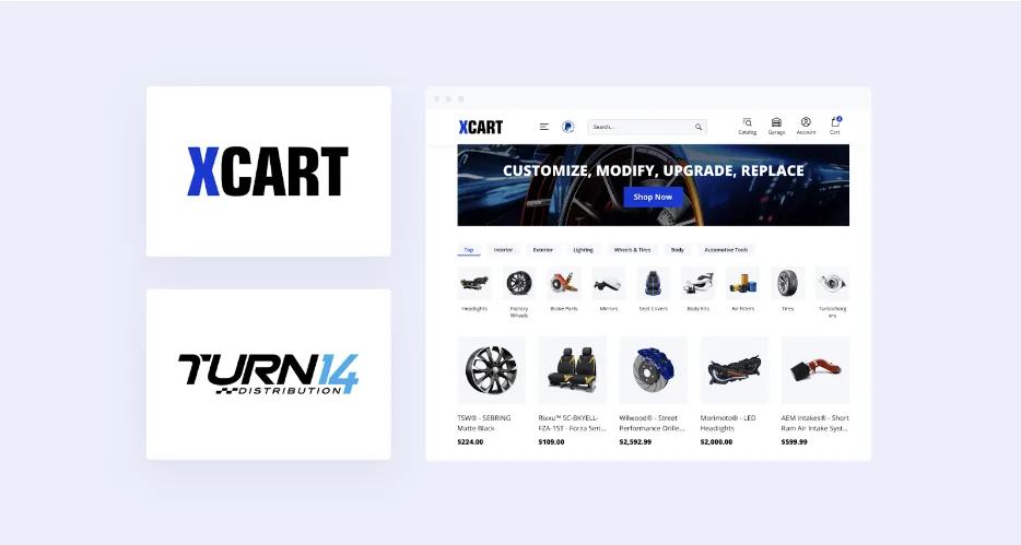 X-Cart Announces Integration with Turn 14 Distribution to Streamline Automotive Parts Distribution in eCommerce Stores