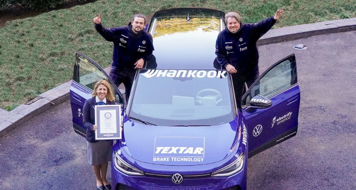 Hankook sets new Guinness World Records on Volkswagen ID.4 USA tour