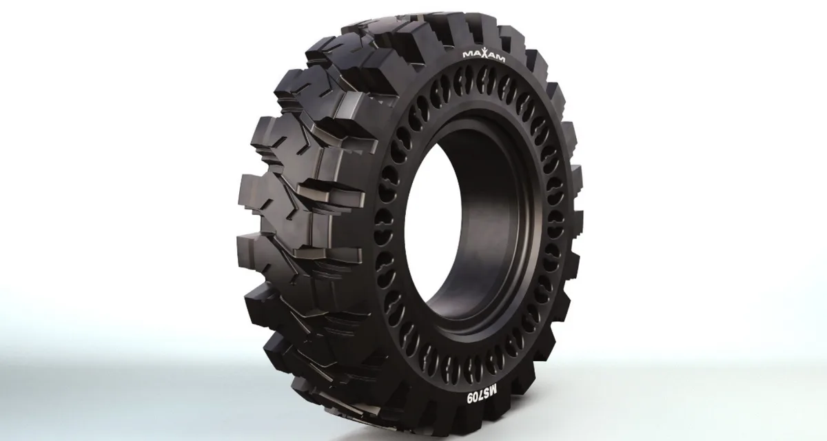 Maxam unveils all-new solid telehandler tire: the MS709