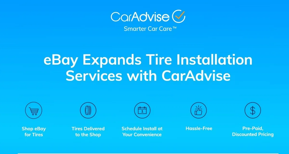 eBay Motors, CarAdvise team up to expand tire installation services