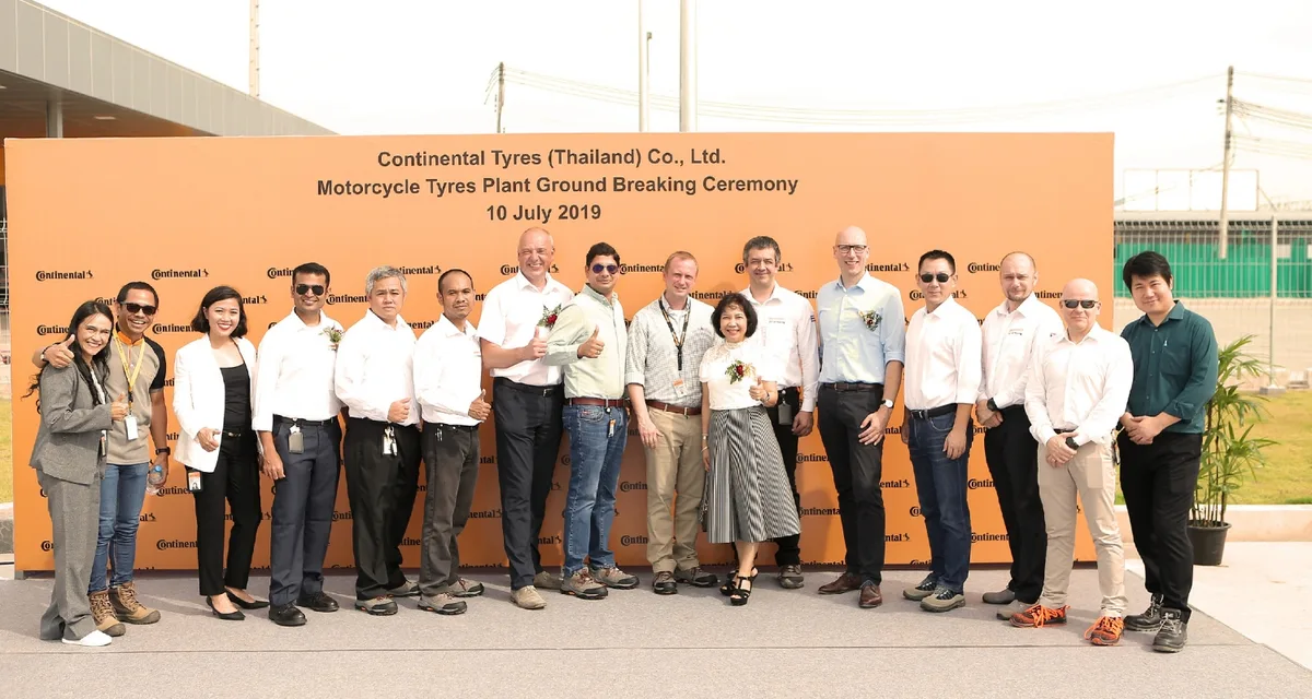 Continental to build new motorcycle tire factory in Rayong, Thailand
