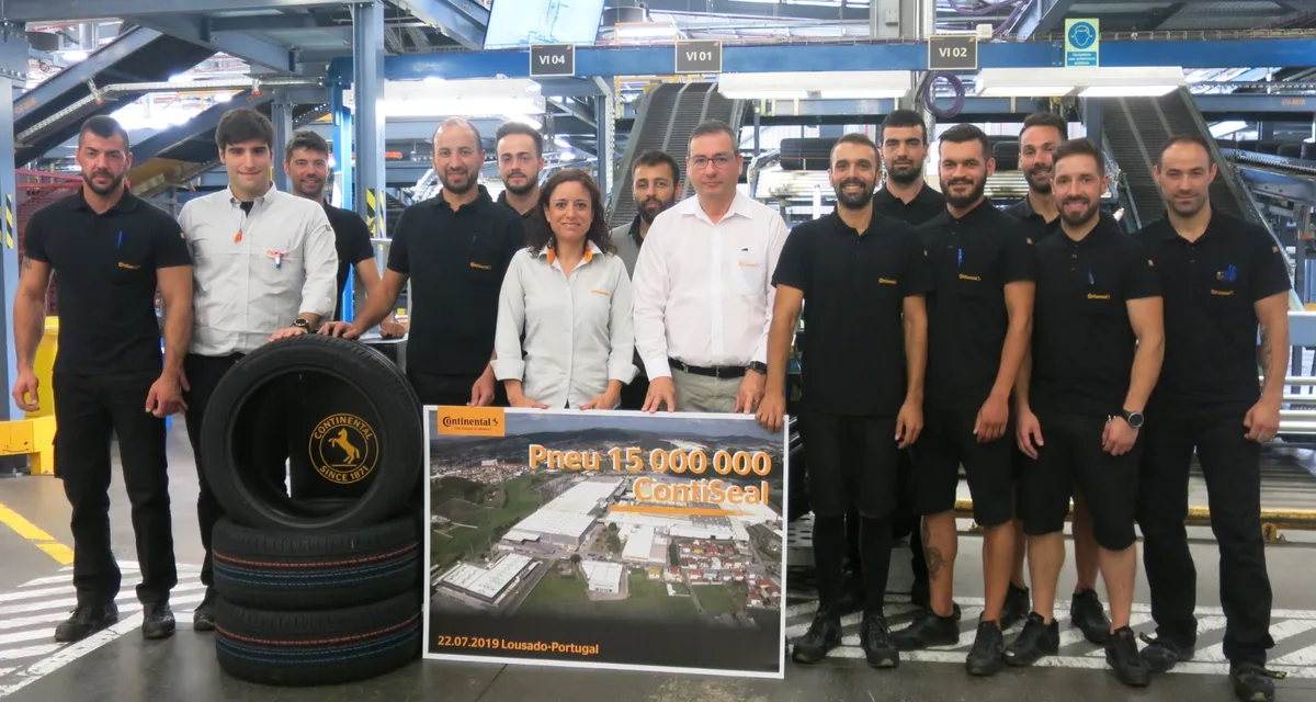 Continental manufactures 15 millionth Contiseal tire in Portugal