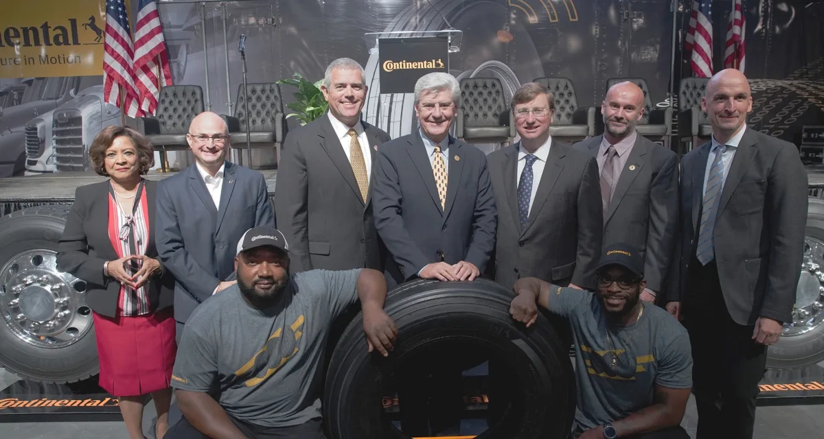 Continental celebrate opening of its new Mississippi tire plant