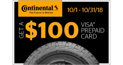 Continental Tire launches new TerrainContact A/T rebate promotion