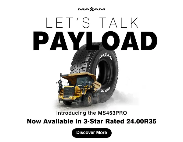 MAXAM Tire Introduces New 24.00R35 Size to the MS453 PRO Series