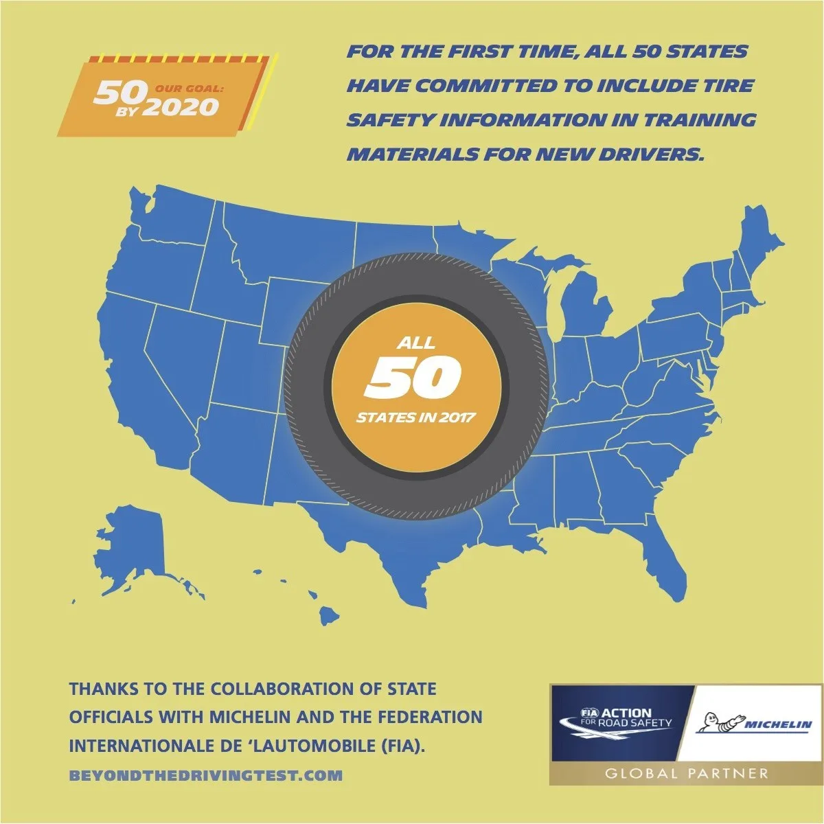 Michelin, FIA improve tire-safety education in all 50 States