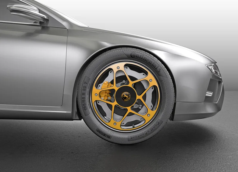 Continental introduces new wheel and braking concept for electric vehicles