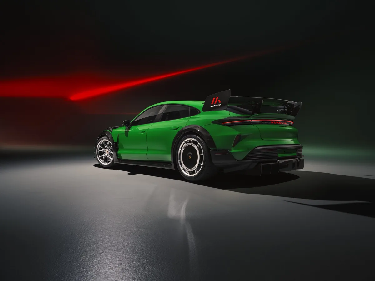 Pirelli P Zero Trofeo RS-Fitted Porsche Taycan Turbo GT Sets Nürburgring Record with Manthey Kit