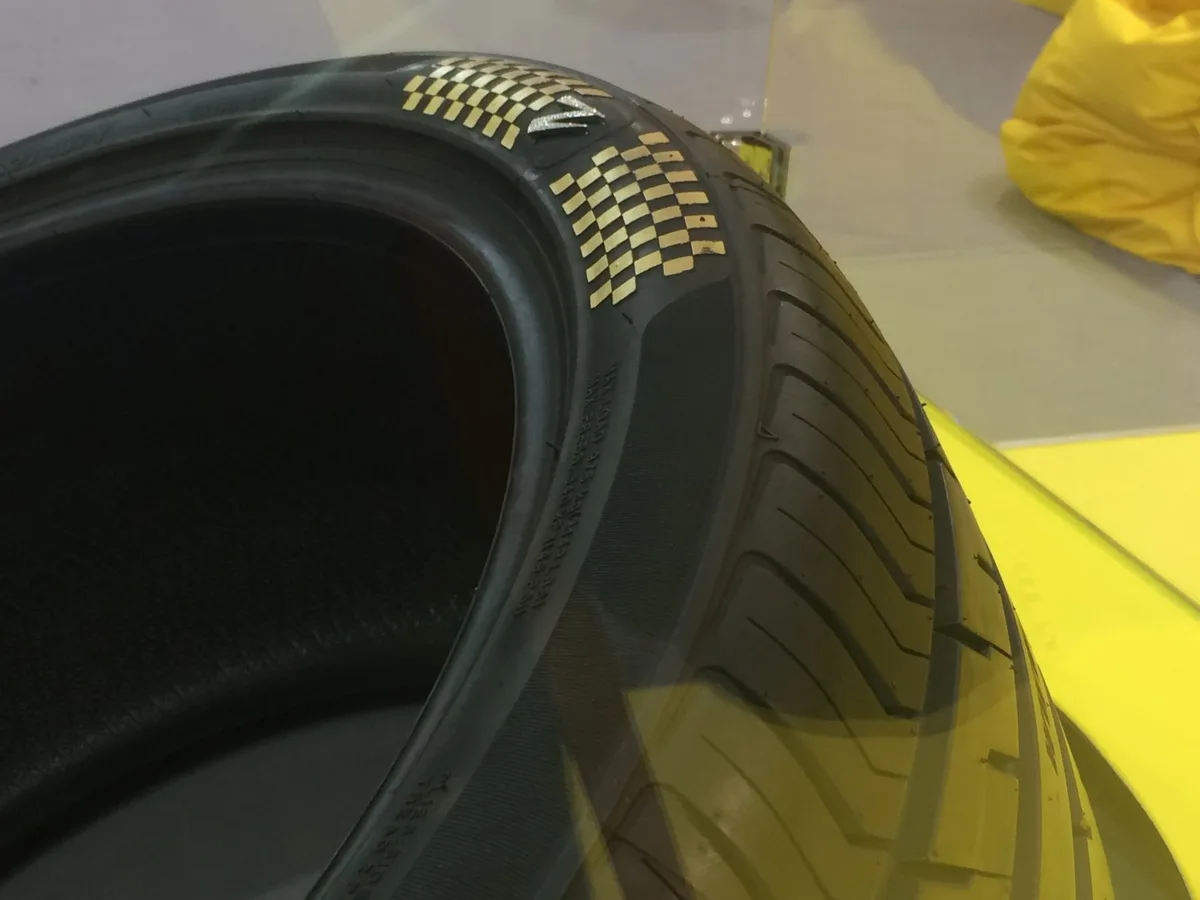 Check out this tire worth $150,000; it has diamonds