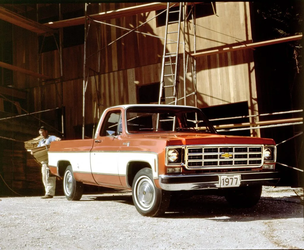 1977 Chevy C-10 SIlverado Fleetside CX2666-0303 Photo Credit General Motors
