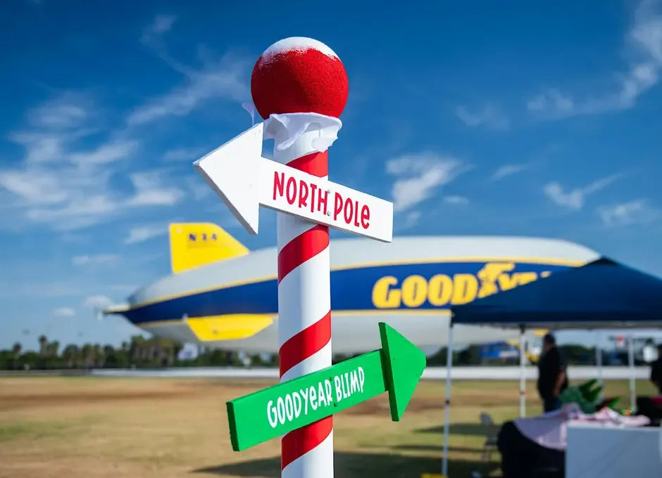 Goodyear Blimp Bases Make Spirits Bright with Annual Toys for Tots Drives