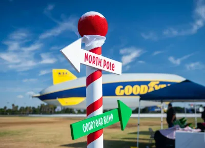 Goodyear Blimp Bases Make Spirits Bright with Annual Toys for Tots Drives