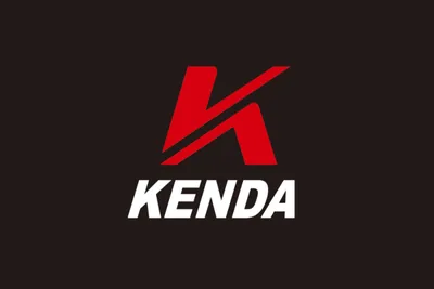 The red K mark and white KENDA wordmark on a dark brown background.
